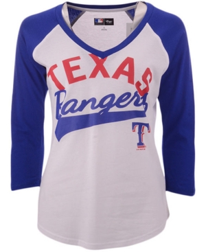 G-iii Sports Women's Texas Rangers Its A Game Raglan T-Shirt