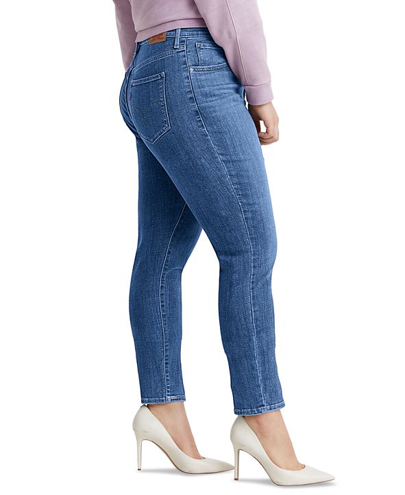macy's plus size levi jeans