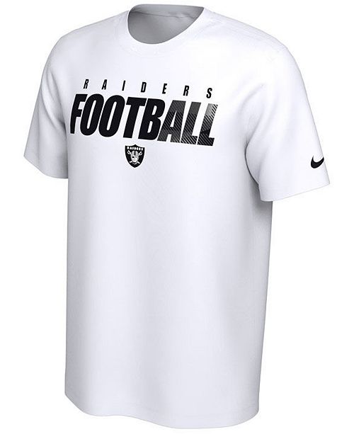 Nike Las Vegas Raiders Men S Dri Fit Cotton Football All T Shirt Reviews Sports Fan Shop By Lids Men Macy S