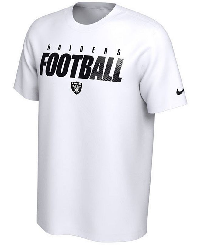 Nike Las Vegas Raiders Men's Dri-Fit Cotton Football All T-Shirt ...
