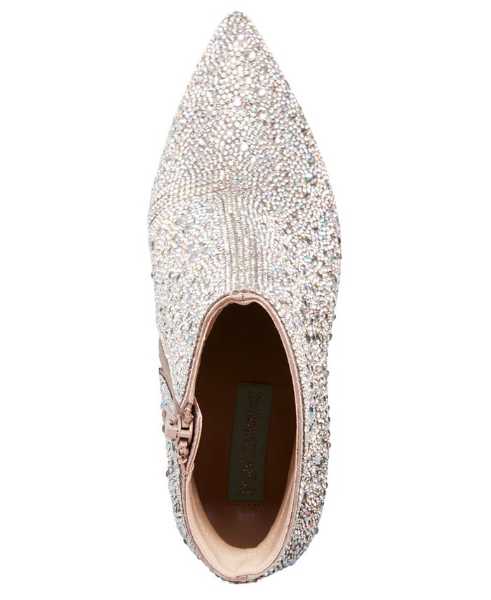 blue by betsey johnson cady evening booties