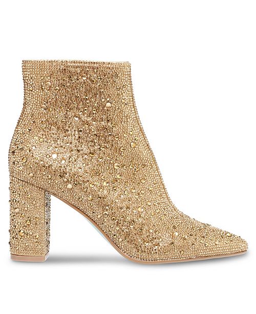 blue by betsey johnson cady evening booties