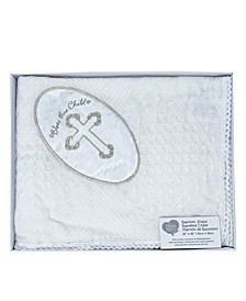 Baptism Baby Boys and Girls Blanket or Shawl