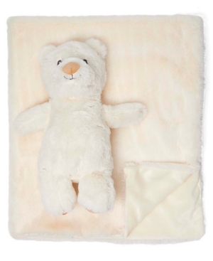 Jesse Lulu Baby Boys and Girls Plush Blanket with Matching Toy