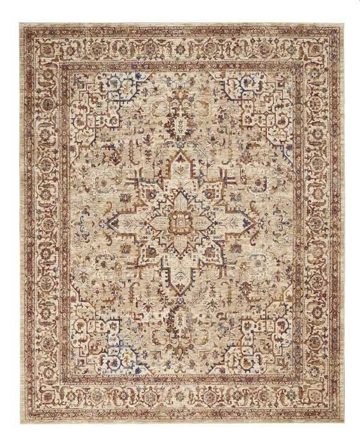 Mink Home Taza Heriz TAZ02 Beige 11'6" x 14'9" Area Rug