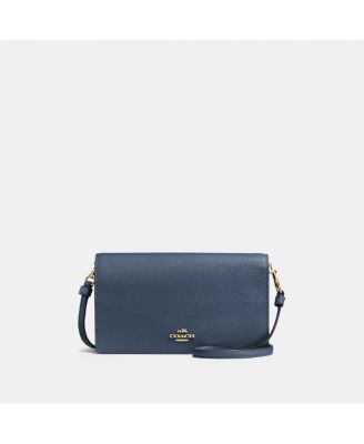 【Coach(コーチ)】ショルダー バッグFOLDOVER CLUTCH CROSSBODY COACH Foldover Crossbody Clutch in Polished Pebble Leather