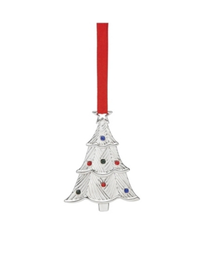 Lenox Kids' Jeweled Tree Ornament In Metallic And Slvr Plate