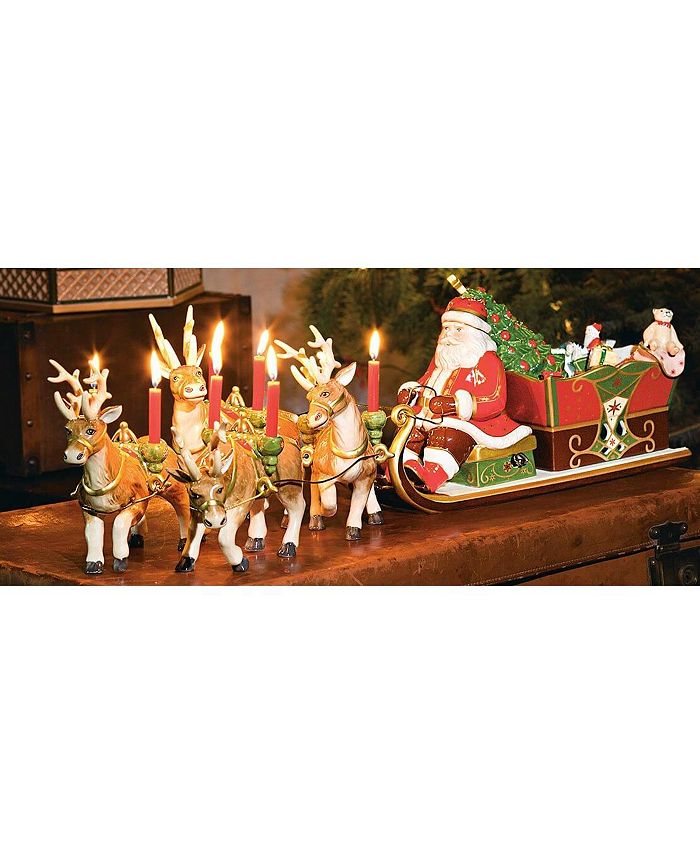 Villeroy & Boch Christmas Toys SANTA ON SILLÓN Caja de Música Estatuilla  #6636 Caja como