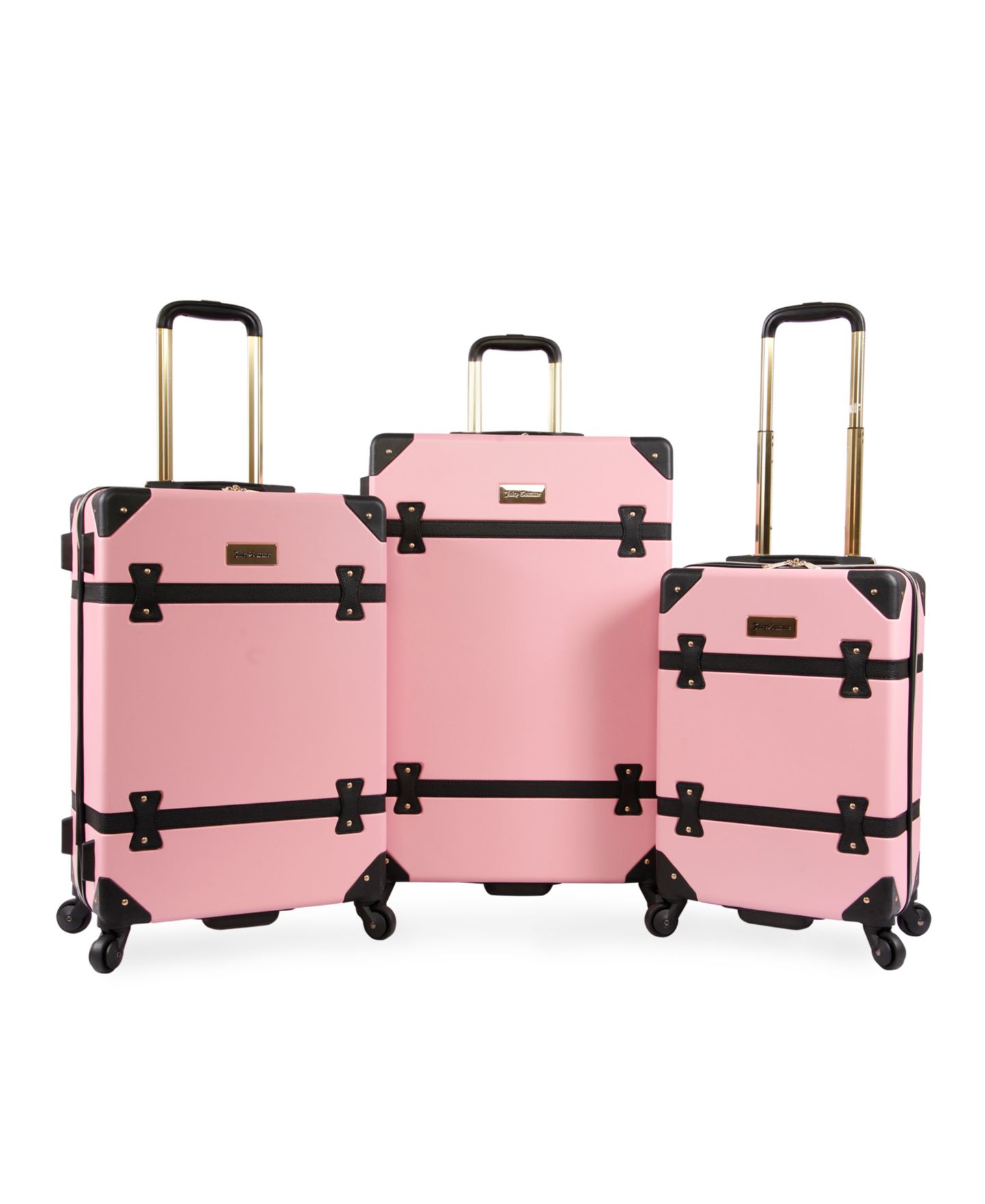 Чемоданы Juicy Couture Kitra 3-pc Set Hardside Luggage, цвет: Розовый — фото 1