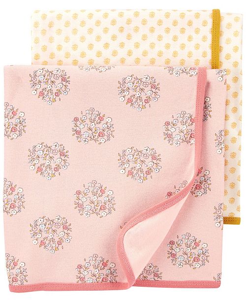 Carter's Baby Girl 2Pack Floral Baby Blankets & Reviews All Kids