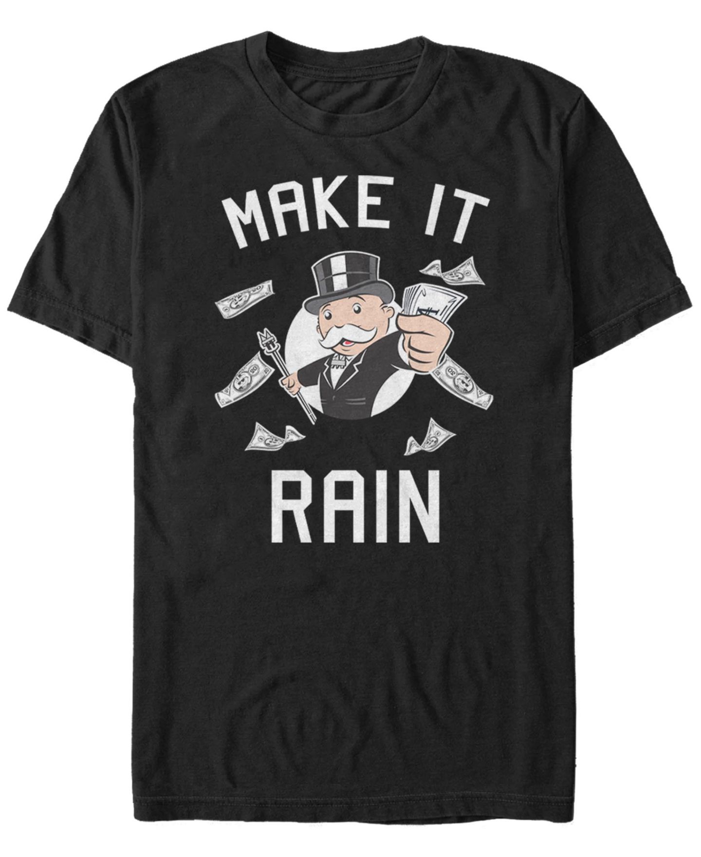Мужская футболка Fifth Sun Monopoly Make It Rain Short Sleeve, цвет: Чёрный — фото 1