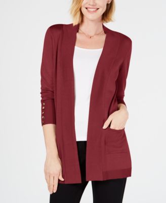 macy's short sleeve cardigan