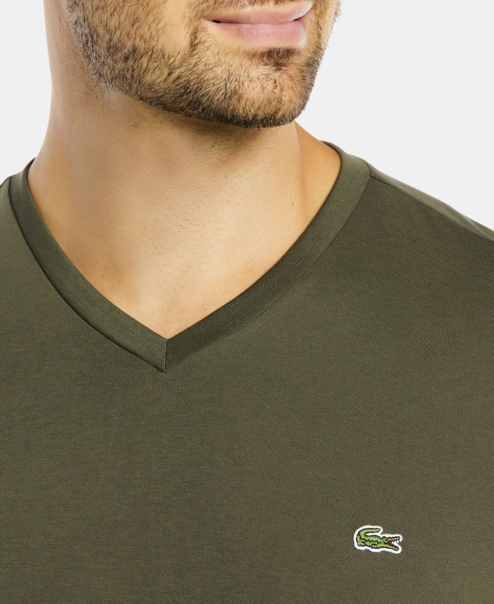 Lacoste Men's V-Neck T-shirt & Reviews - T-Shirts - Men - Macy's