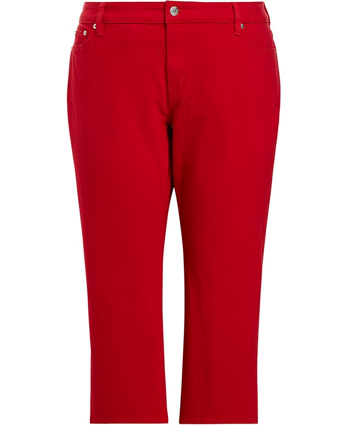 Lauren Ralph Lauren Plus Size Premier Straight Crop Jeans Macy's