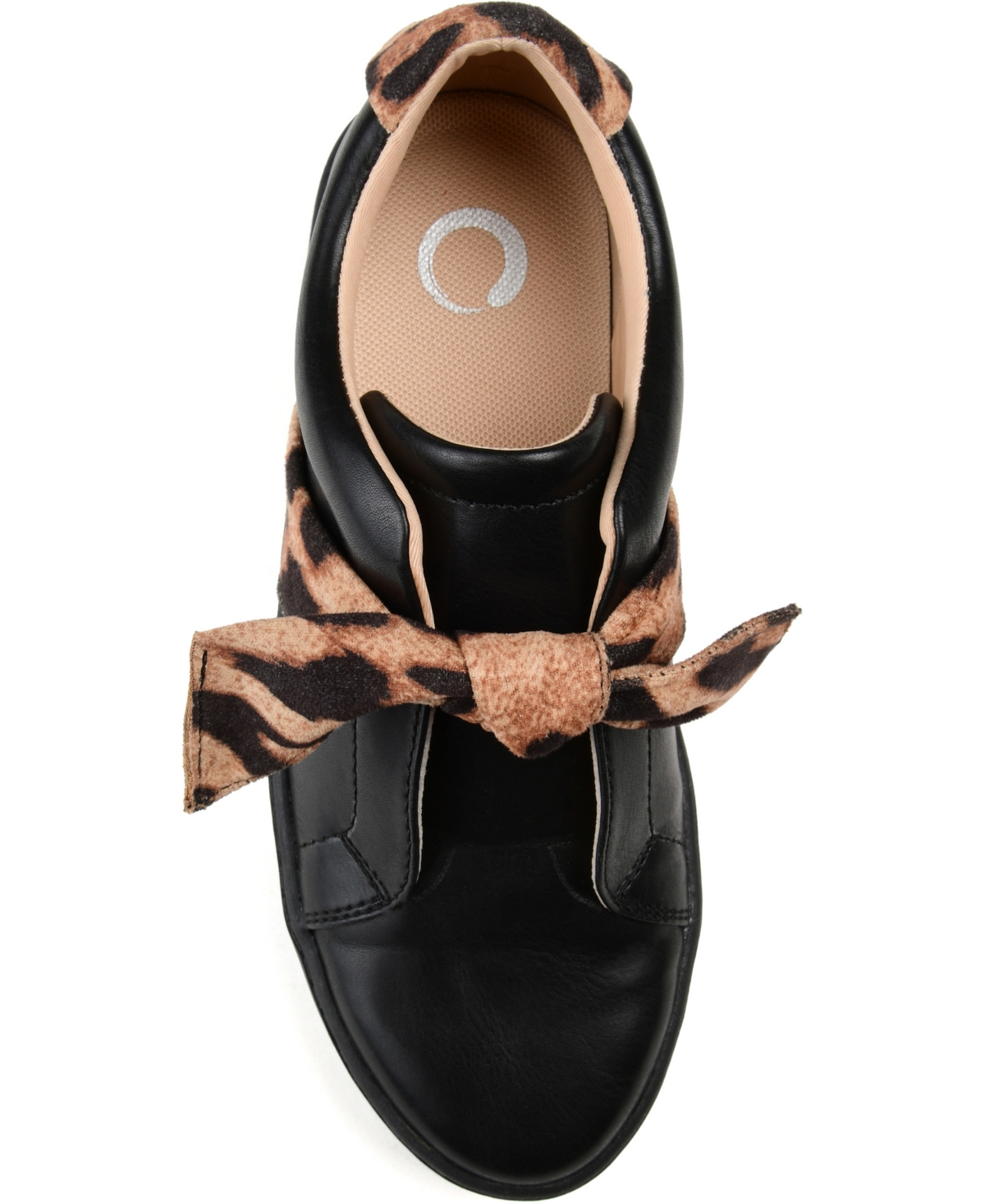 Journee Collection Women's Abrina Bow Detail Slip On Sneakers