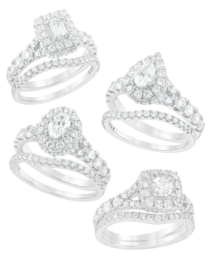 Macy's engagement outlet ring set