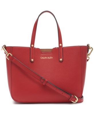 calvin klein red crossbody bag