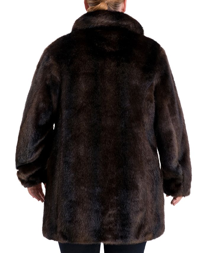 Anne klein shop faux fur coat