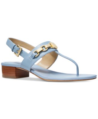 michael michael kors lena flex mid leather ankle strap sandals