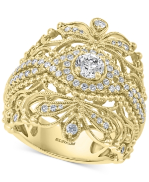image of Effy Diamond Openwork Statement Ring (7/8 ct. t.w.) in 14k Gold