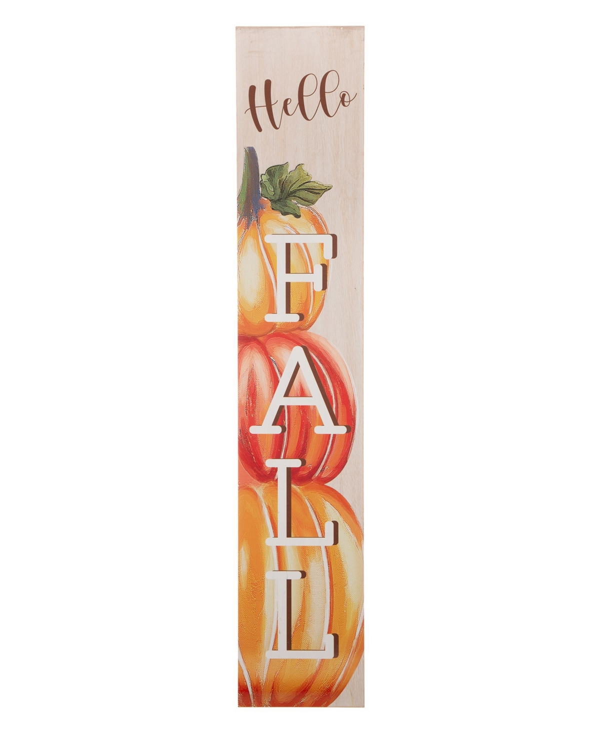 Glitzhome 42" Fall Wooden Large Porch Sign Or Decor In Multi