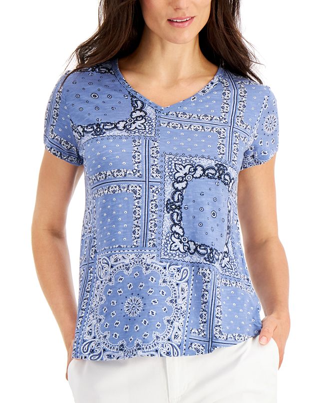 plus size printed tops