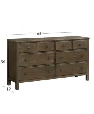 Furniture Parker Mocha 8-Drawer Dresser, Created for Macy's