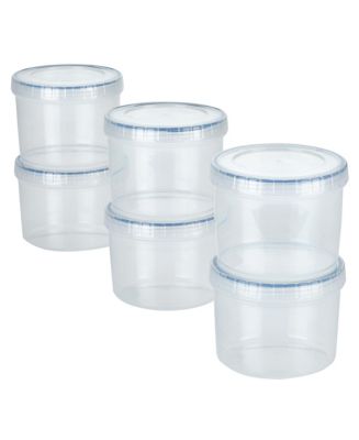 Lock n Lock Easy Essentials Twist Two Way Food Storage Container Set,  12-Piece, Clear - Macy's