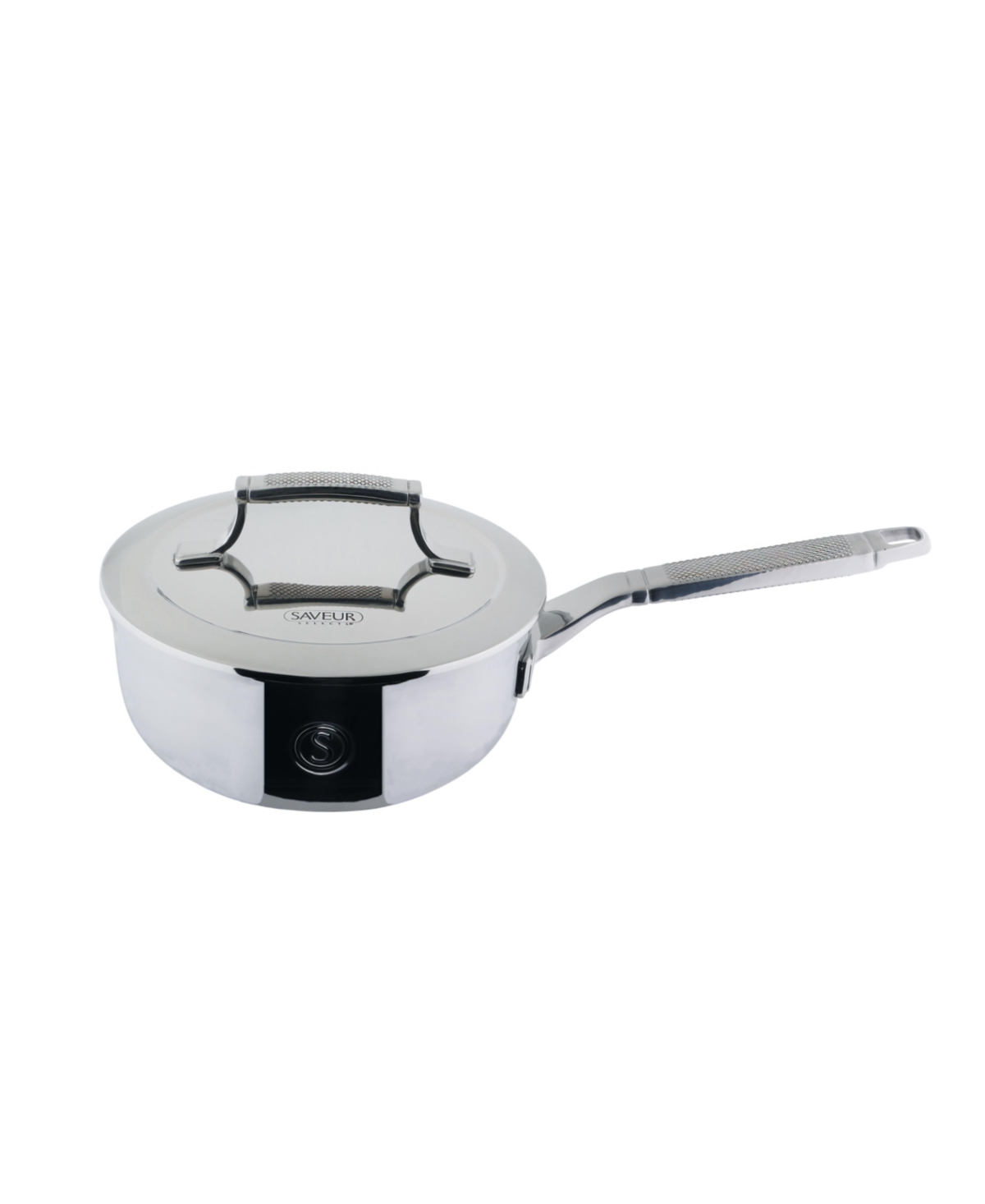 Saveur Selects Voyage Series Tri-ply Stainless Steel 2-qt. Chef's Pan With Lid In Silver
