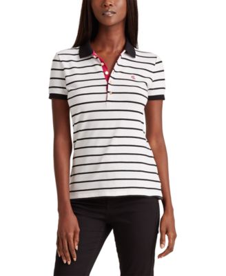 macy's women's petite polo shirts