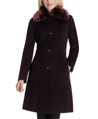 macys michael kors asymmetrical belted coat