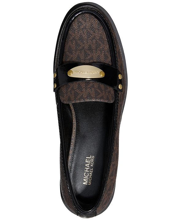 michael michael kors finley perforated casual loafers
