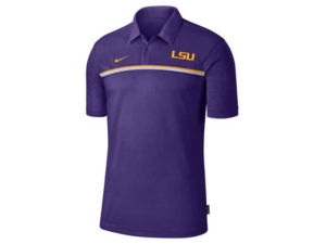 Nike Men's Lsu Tigers Sideline Coaches Polo