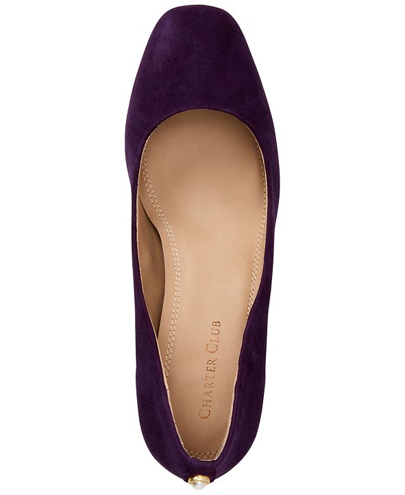 Charter Club Saraa BlockHeel Pumps, Created for Macy's & Reviews