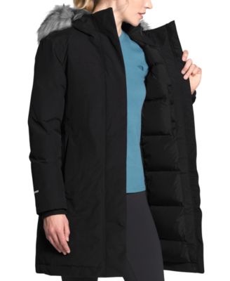 north face womens coat with fur hood