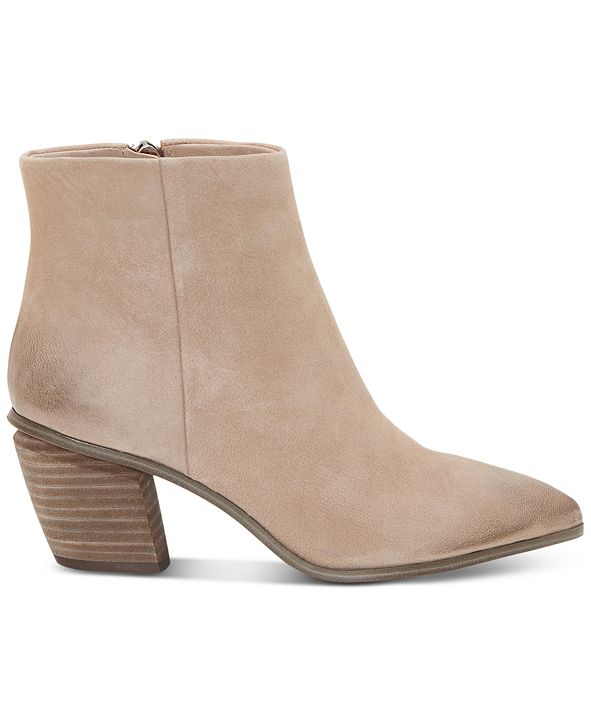 vince camuto women's grasem stacked heel booties