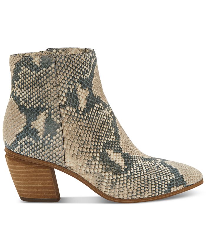vince camuto women's grasem stacked heel booties