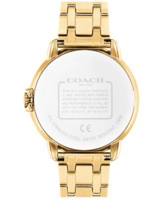 COACH Women's Arden Gold-Plated Bracelet Watch 36mm