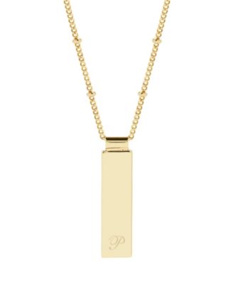 Maisie Initial Gold-Plated Pendant Necklace