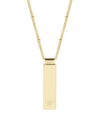 Maisie Initial Gold-Plated Pendant Necklace