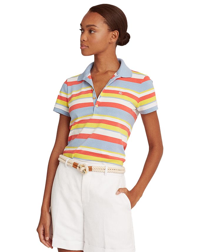 Lauren Ralph Lauren Kiewick Striped Polo Shirt - Macy's