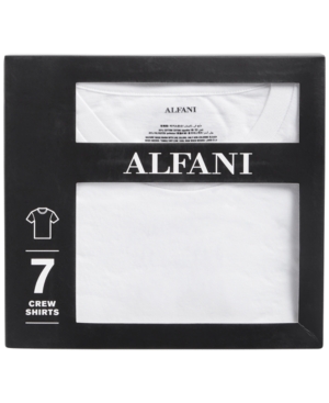 Alfani Men's 7-Pack Crewneck T-Shirts Created for Macy's