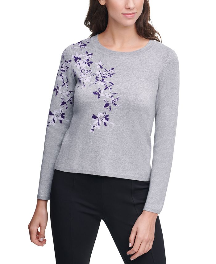 Calvin Klein Printed Sweater Macy's