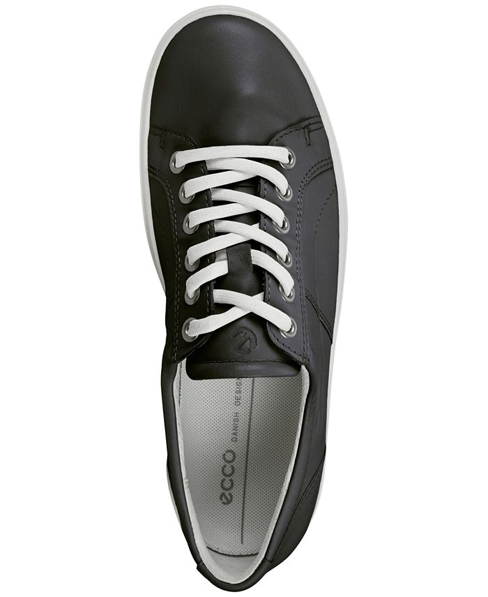 ecco black lace up womens shoes