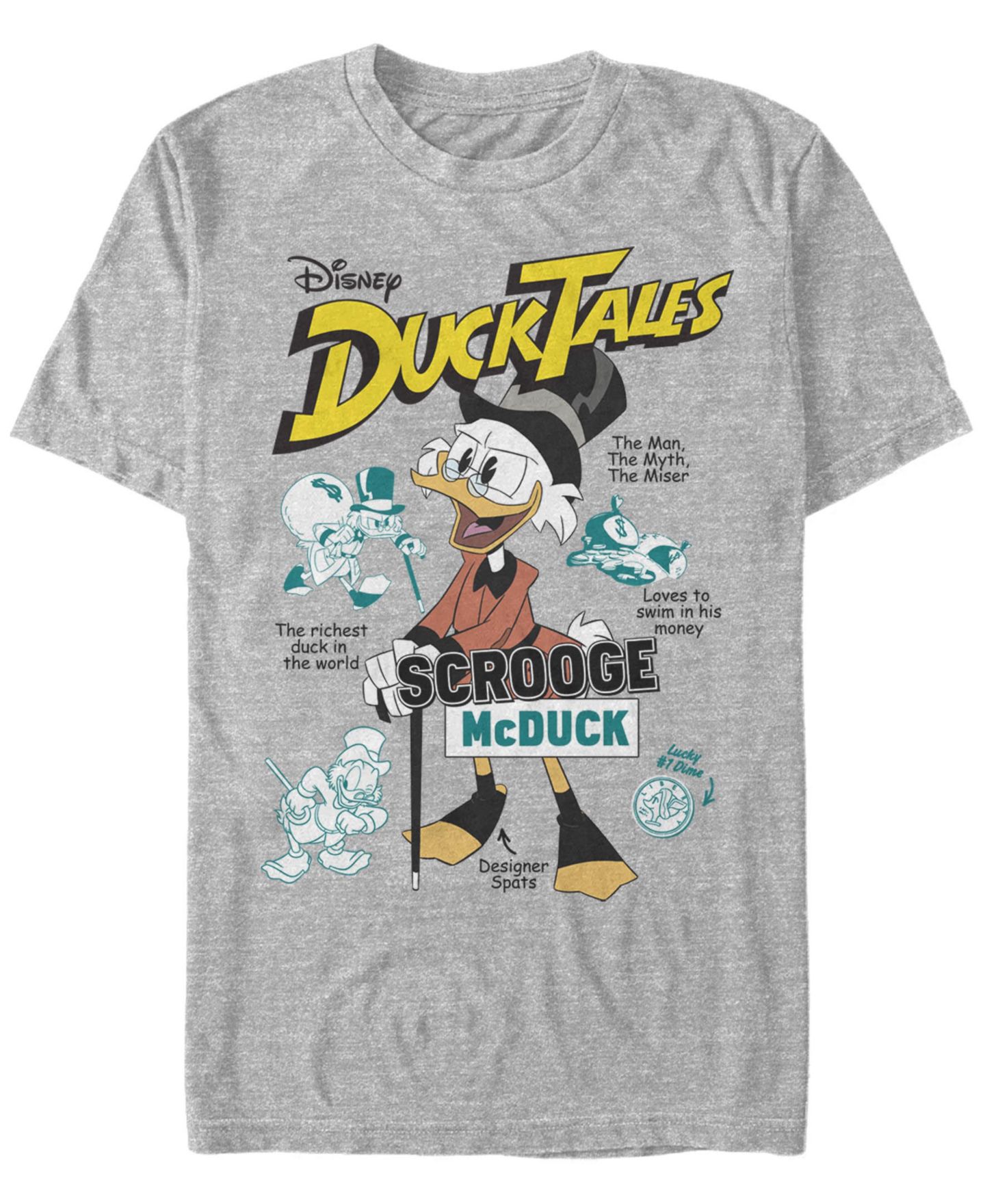 Мужская футболка Fifth Sun Richest Duck Short Sleeve, цвет: Меланжевый серый — фото 1