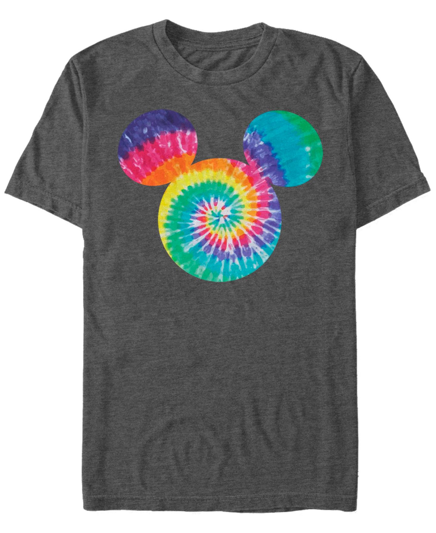 Мужская футболка Fifth Sun Mickey Tie Dye Fill Short Sleeve, цвет: Тёмный серый — фото 1