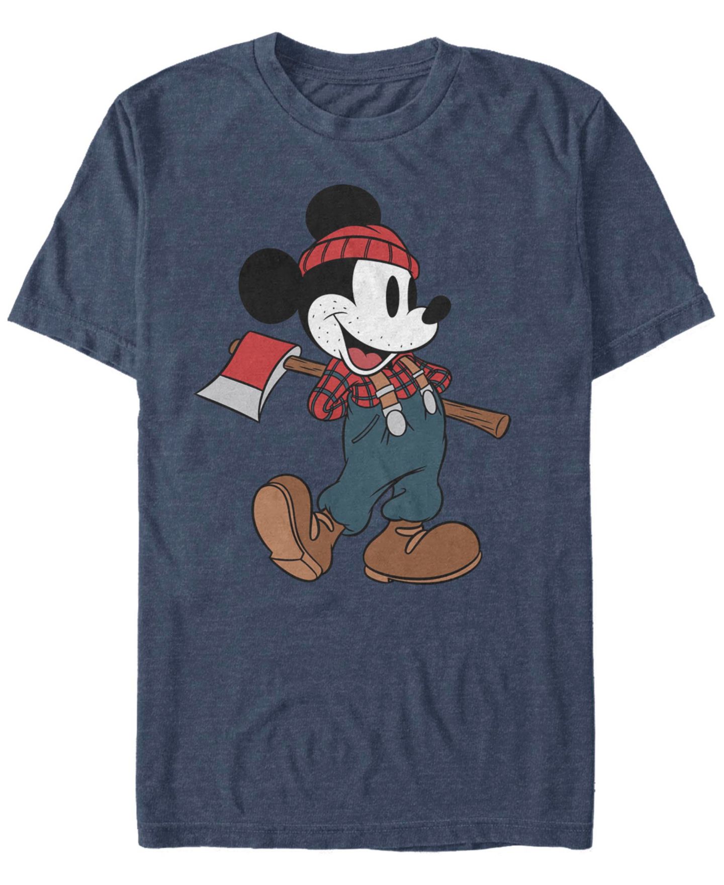 Мужская футболка Fifth Sun Lumberjack Mickey Short Sleeve, цвет: Тёмно-синий — фото 1