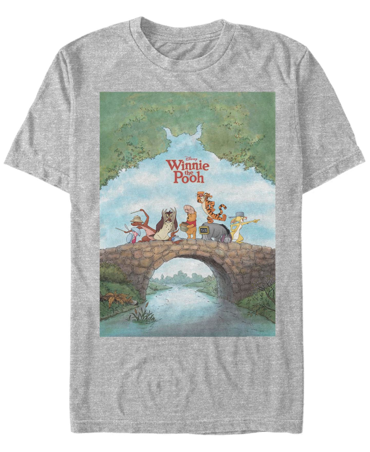 Мужская футболка Fifth Sun Pooh Poster Short Sleeve, цвет: Меланжевый серый — фото 1