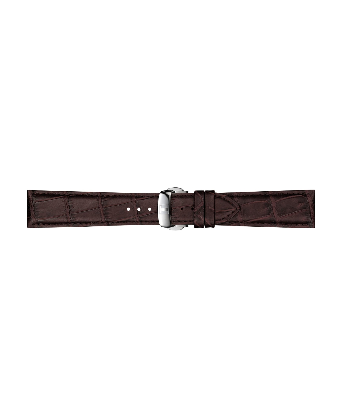 Shop Tissot Men's Swiss Gentleman Brown Leather Strap Watch 40mm In Silver