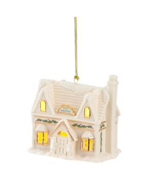 Lenox Kids' Christmas Village Toy Shoppe Lighted Ornament In Ivory